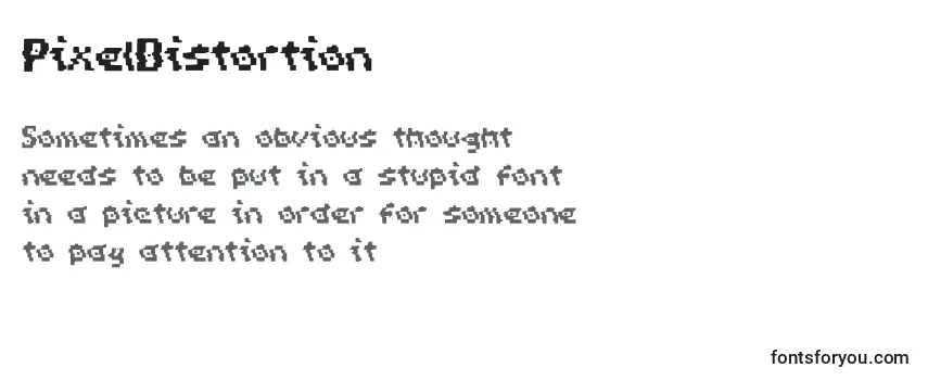 PixelDistortion Font
