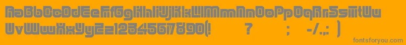 Principality Font – Gray Fonts on Orange Background