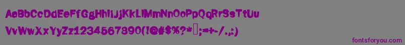 Шрифт Fati – фиолетовые шрифты на сером фоне