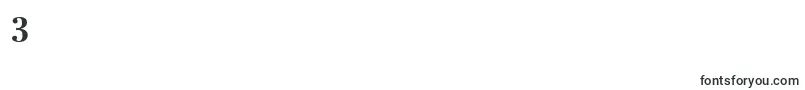 フォントCenturyRepriseOldstyleSsiBold – フォント数字3