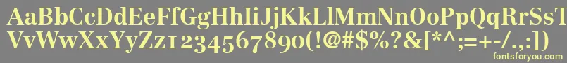 CenturyRepriseOldstyleSsiBold Font – Yellow Fonts on Gray Background