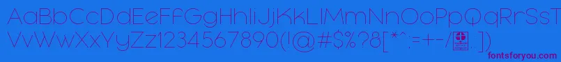 Подробнее о шрифте MayekaThinDemo Шрифт MayekaThinDemo – фиолетовые шрифты на синем фоне