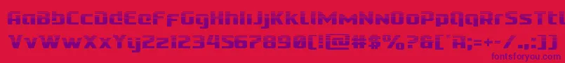 Cobaltalienhalf Font – Purple Fonts on Red Background