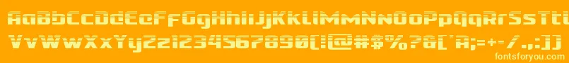 Cobaltalienhalf Font – Yellow Fonts on Orange Background