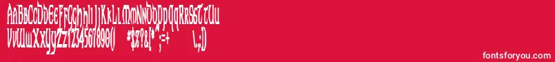 TechnoLonger Font – White Fonts on Red Background