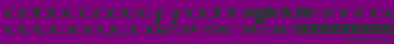 PinkHasGoneExtinctThin Font – Black Fonts on Purple Background