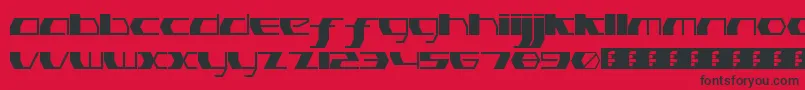 PinkHasGoneExtinctThin Font – Black Fonts on Red Background