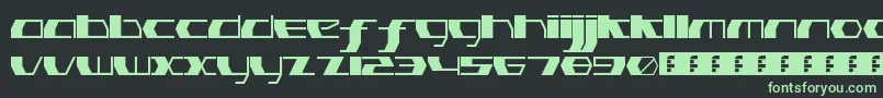 PinkHasGoneExtinctThin Font – Green Fonts on Black Background