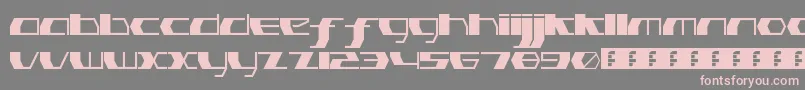 PinkHasGoneExtinctThin Font – Pink Fonts on Gray Background