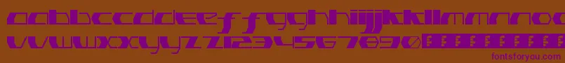 PinkHasGoneExtinctThin Font – Purple Fonts on Brown Background