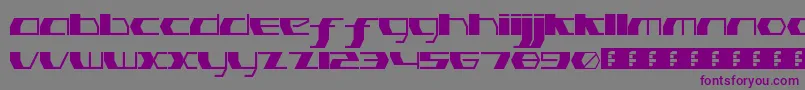 PinkHasGoneExtinctThin-Schriftart – Violette Schriften auf grauem Hintergrund