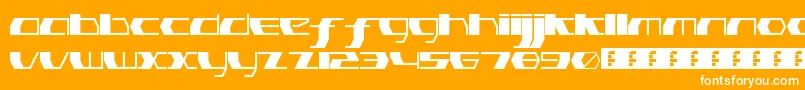 PinkHasGoneExtinctThin Font – White Fonts on Orange Background