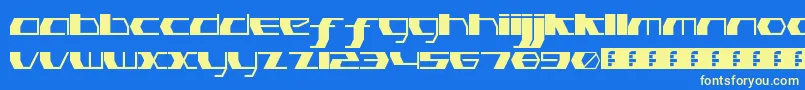 PinkHasGoneExtinctThin Font – Yellow Fonts on Blue Background