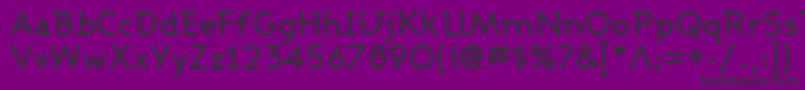 Ashbm Font – Black Fonts on Purple Background