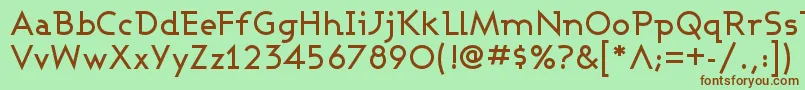 Ashbm Font – Brown Fonts on Green Background