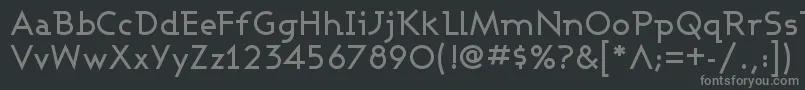 フォントAshbm – 黒い背景に灰色の文字