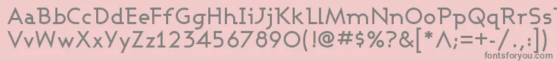 Fonte Ashbm – fontes cinzas em um fundo rosa