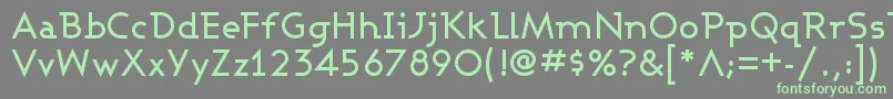 Ashbm Font – Green Fonts on Gray Background