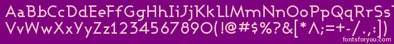 Weitere Informationen zur Ashbm-Schriftart Ashbm-Schriftart – Rosa Schriften auf violettem Hintergrund