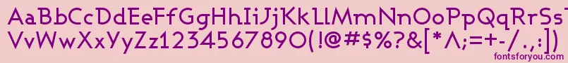 Ashbm Font – Purple Fonts on Pink Background