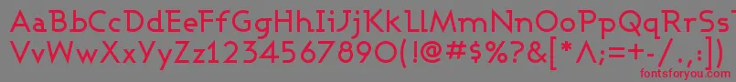 Ashbm Font – Red Fonts on Gray Background