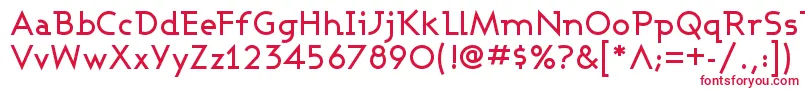 Ashbm Font – Red Fonts on White Background