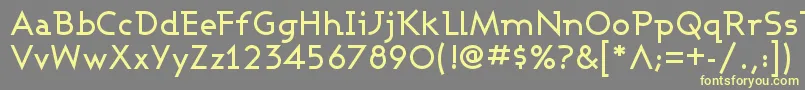 Ashbm Font – Yellow Fonts on Gray Background