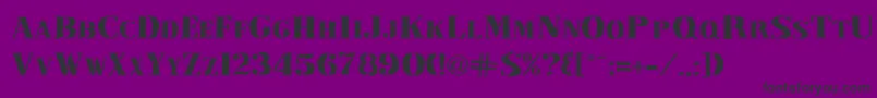 InkpadRegular Font – Black Fonts on Purple Background