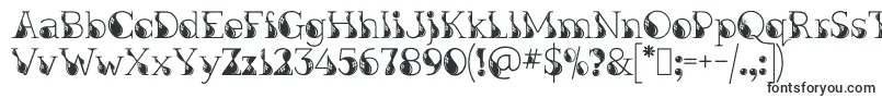 Шрифт KingthingsInkydinky – очень широкие шрифты