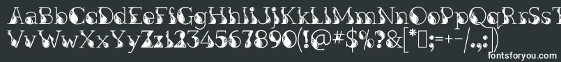 KingthingsInkydinky-fontti – valkoiset fontit