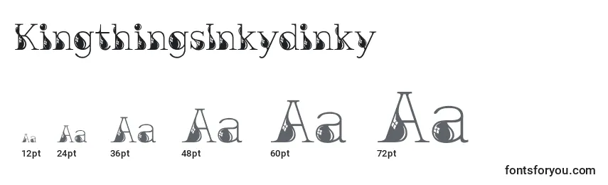 KingthingsInkydinky Font Sizes