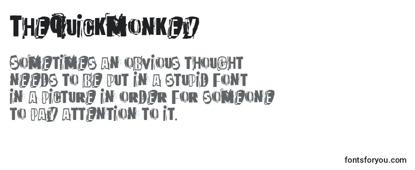Шрифт TheQuickMonkey