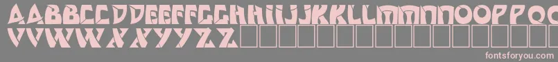 Dscomedyc Font – Pink Fonts on Gray Background
