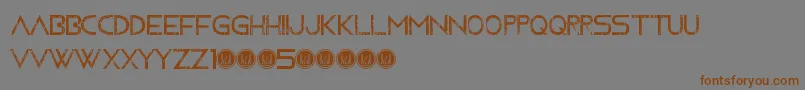 Подробнее о шрифте MovingForwardGrunge Шрифт MovingForwardGrunge – коричневые шрифты на сером фоне