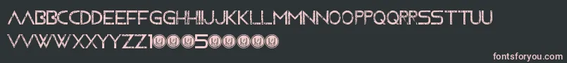 MovingForwardGrunge Font – Pink Fonts on Black Background