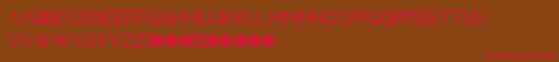 MovingForwardGrunge Font – Red Fonts on Brown Background