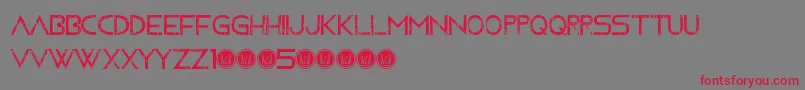 MovingForwardGrunge-Schriftart – Rote Schriften auf grauem Hintergrund