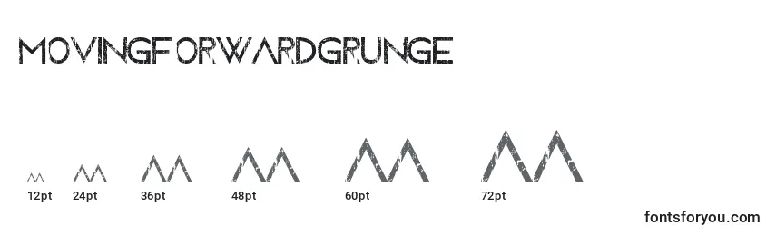 MovingForwardGrunge Font Sizes