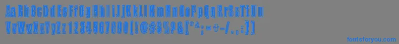 BuzzAloha Font – Blue Fonts on Gray Background