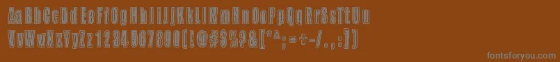 Шрифт BuzzAloha – серые шрифты на коричневом фоне
