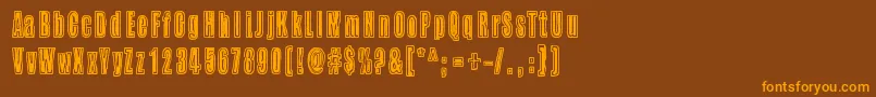 Подробнее о шрифте BuzzAloha Шрифт BuzzAloha – оранжевые шрифты на коричневом фоне