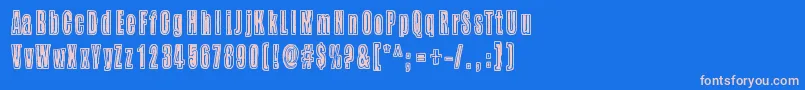 Weitere Informationen zur BuzzAloha-Schriftart BuzzAloha-Schriftart – Rosa Schriften auf blauem Hintergrund