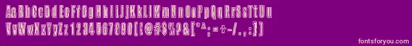 BuzzAloha Font – Pink Fonts on Purple Background
