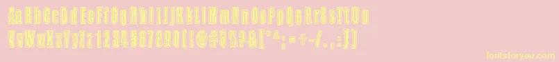 BuzzAloha Font – Yellow Fonts on Pink Background