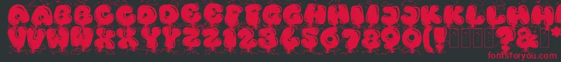 KingthingsBloone Font – Red Fonts on Black Background