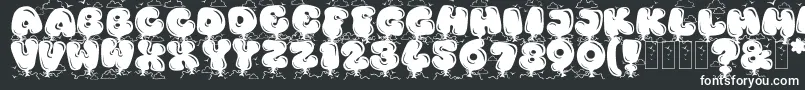 KingthingsBloone Font – White Fonts on Black Background