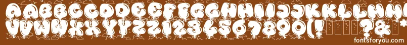 KingthingsBloone Font – White Fonts on Brown Background