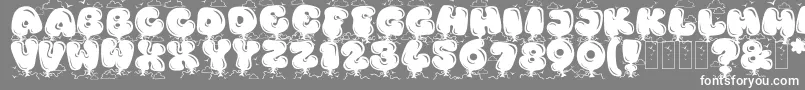 KingthingsBloone Font – White Fonts on Gray Background