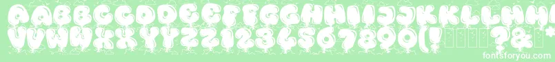 KingthingsBloone Font – White Fonts on Green Background