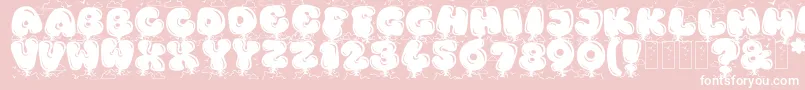 KingthingsBloone Font – White Fonts on Pink Background